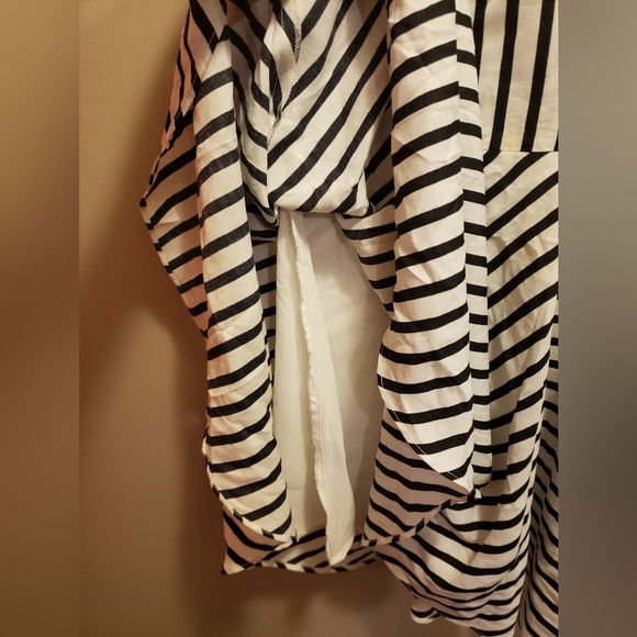 Black and White Striped Mini Dress - Picture 5 of 7